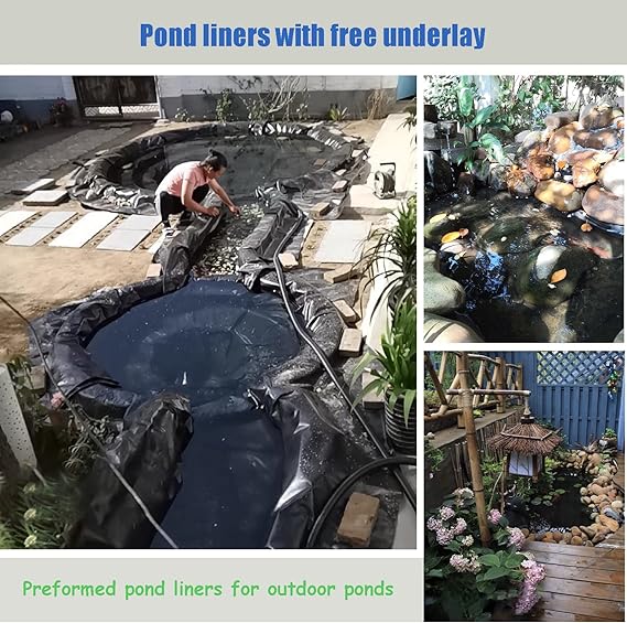 Heavy Duty HDPE Pond Liner 40Year Guarantee Free Underlay